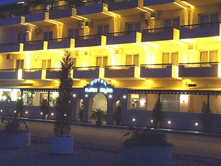Platon Beach Hotel - Exterior View at Night