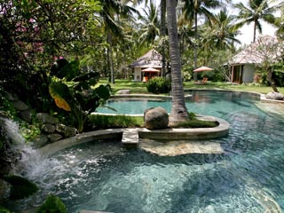 Pool with Waterfall