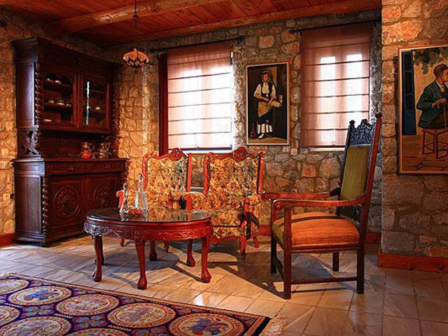 Villa Manousaki Living Room